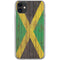 Jamaican Flag Dark Wood iPhone 11 Clear Case